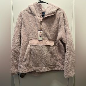 Modern Canvas teddy jacket in Blush XXL